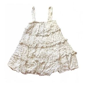 White Cottagecore Babydoll Mini Dress